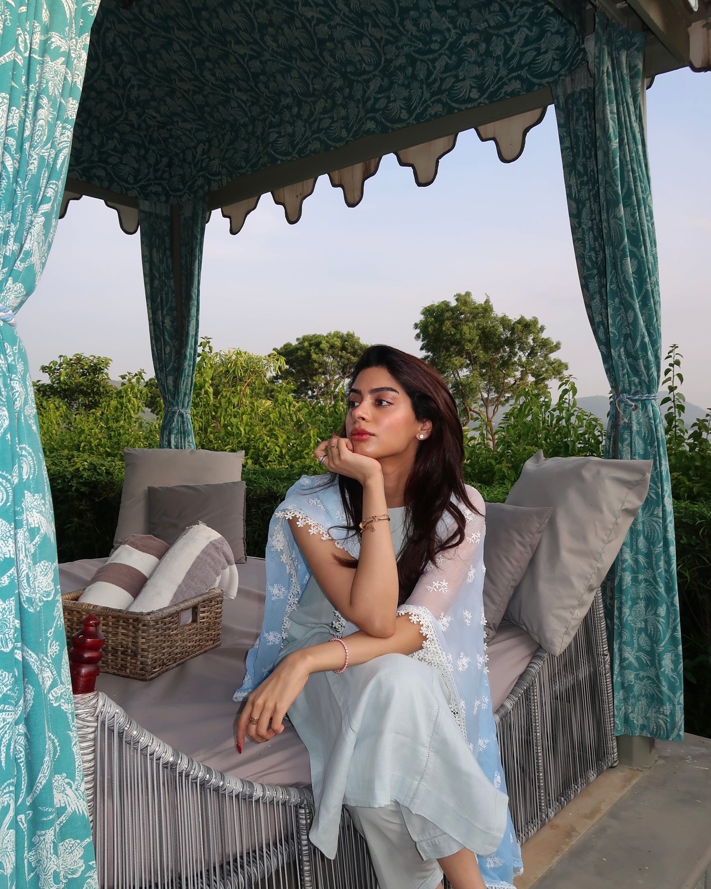 Periwinkle blue kurta